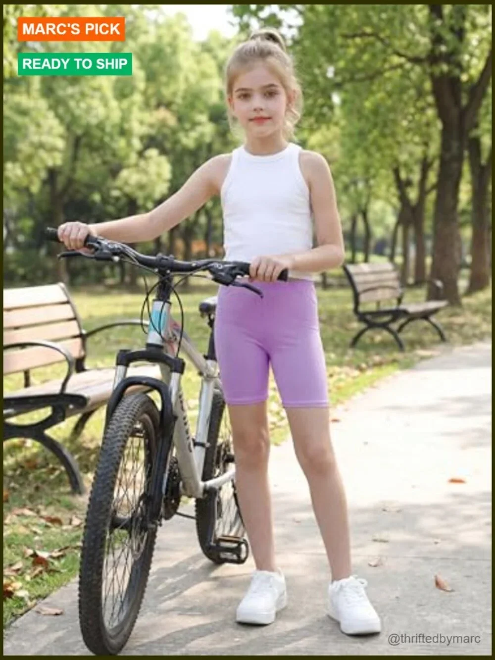 10 Pack Girls Bike Shorts Cartwheel Under Dress Dance Shorts Toddler Kids